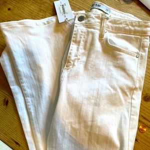Jus black flare leg white jeans. Size 29
